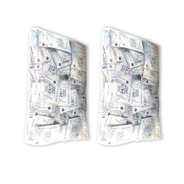 24/7 Fresh Wipes - 1s (Blue-New) Bulk Polybag | 1x100 | Pack of 2