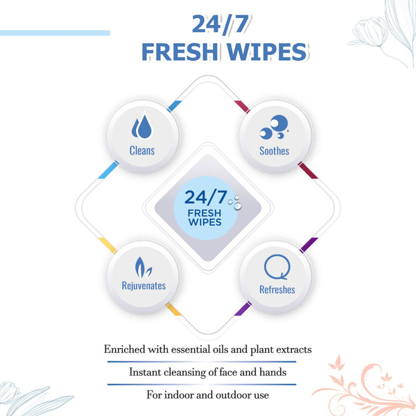 24/7 Fresh wipes 1x25 Wipes IcyMint