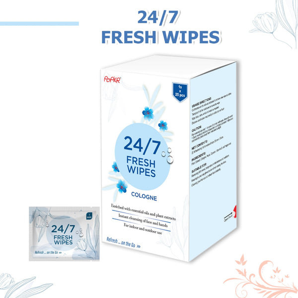 24/7 Fresh wipes 1x25 Wipes Blue | Pack of 4