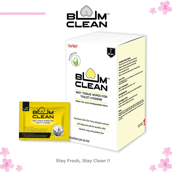 Bum Clean | 1s x 25 = wipes | Yellow