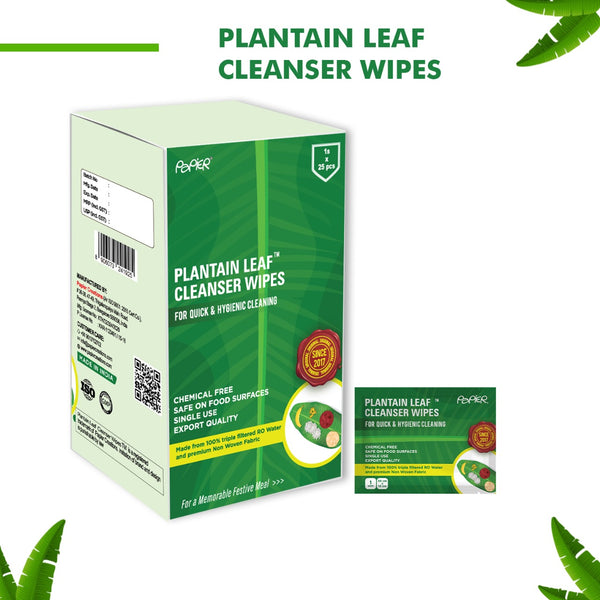 Plantain Leaf Cleanser Wipes 1x25| Pack of 2