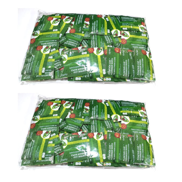 Plantain Leaf Cleanser Wipes 1x100 | Polybag | Pack of 2