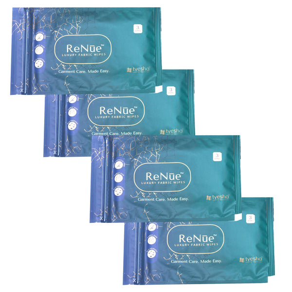Renue Luxury Fabric wipes 3s Pack of 4