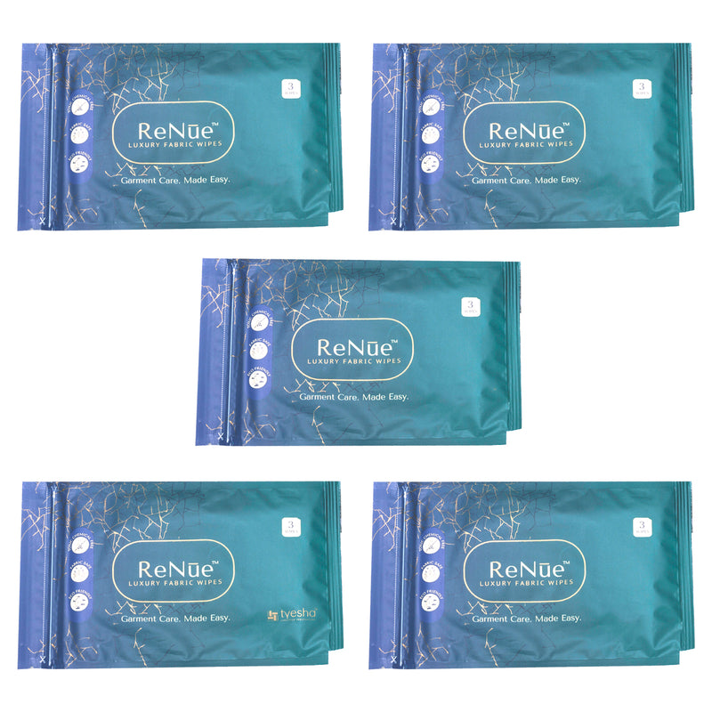 ReNue Fabric Wipes 3s  5 packs