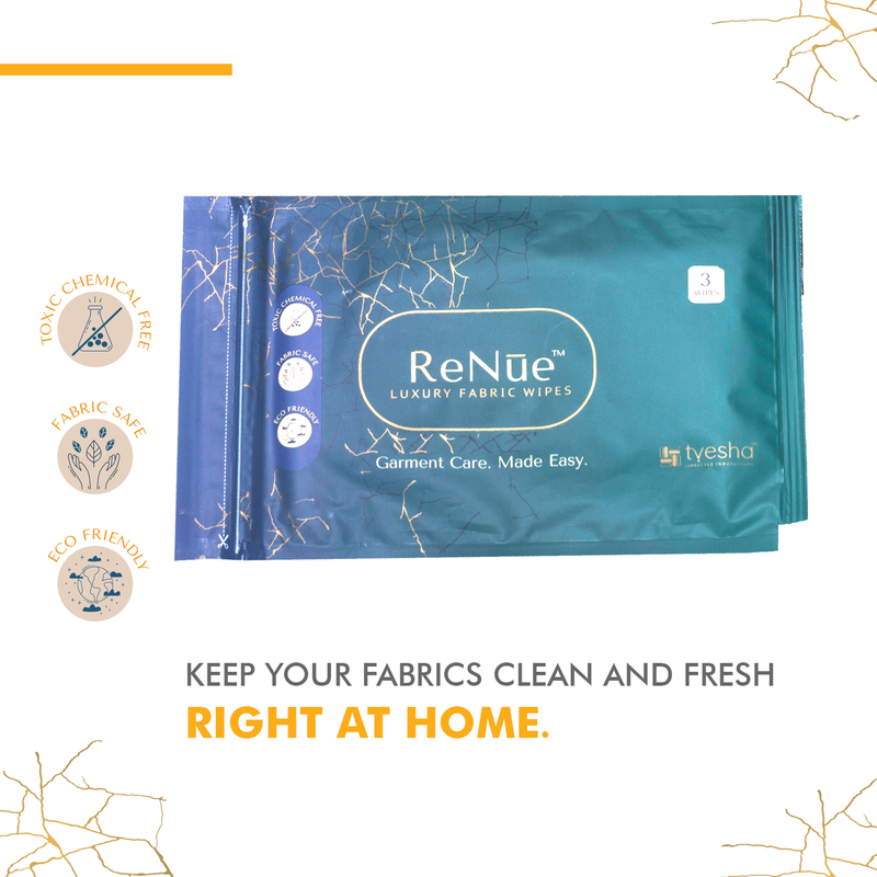 ReNue Fabric Wipes 3s  5 packs