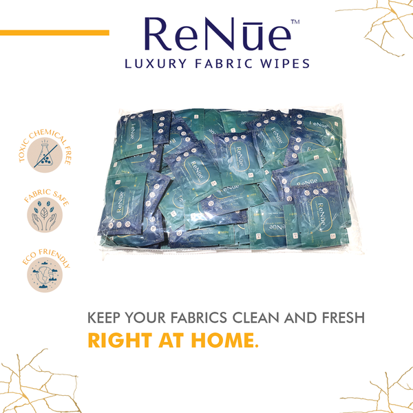 Renue Luxury Fabric wipes 1s x 100 | Polybag | Pack of 2
